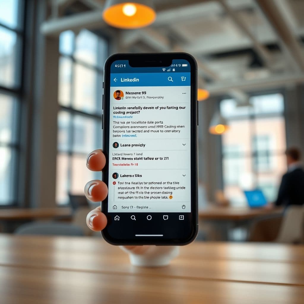 A developer sharing their project on social media with positive feedback.