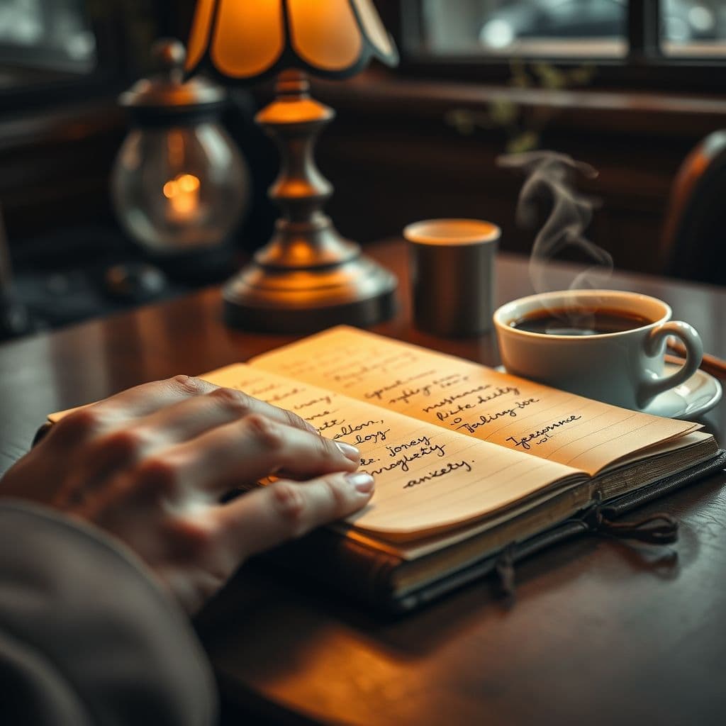 A person journaling to identify their emotions and triggers.