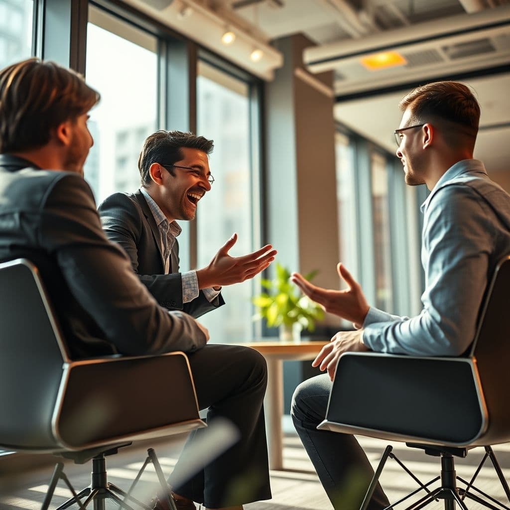 A People Generalist conducting a job interview.