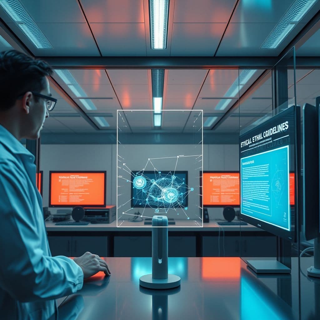 Illustration of advanced AI techniques and ethical considerations.