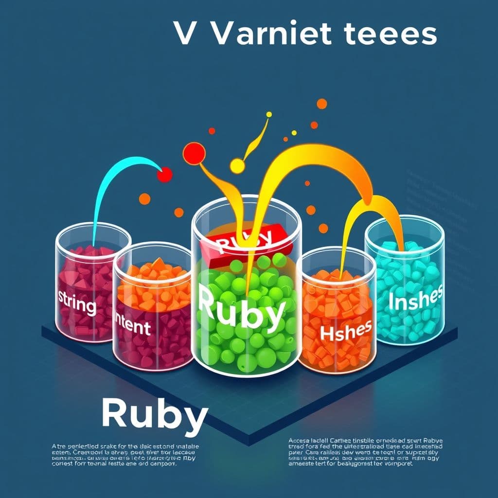 Visual representation of Ruby variables and data types