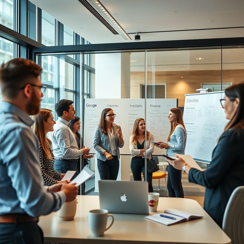A professional gaining cross-functional experience in an office setting.