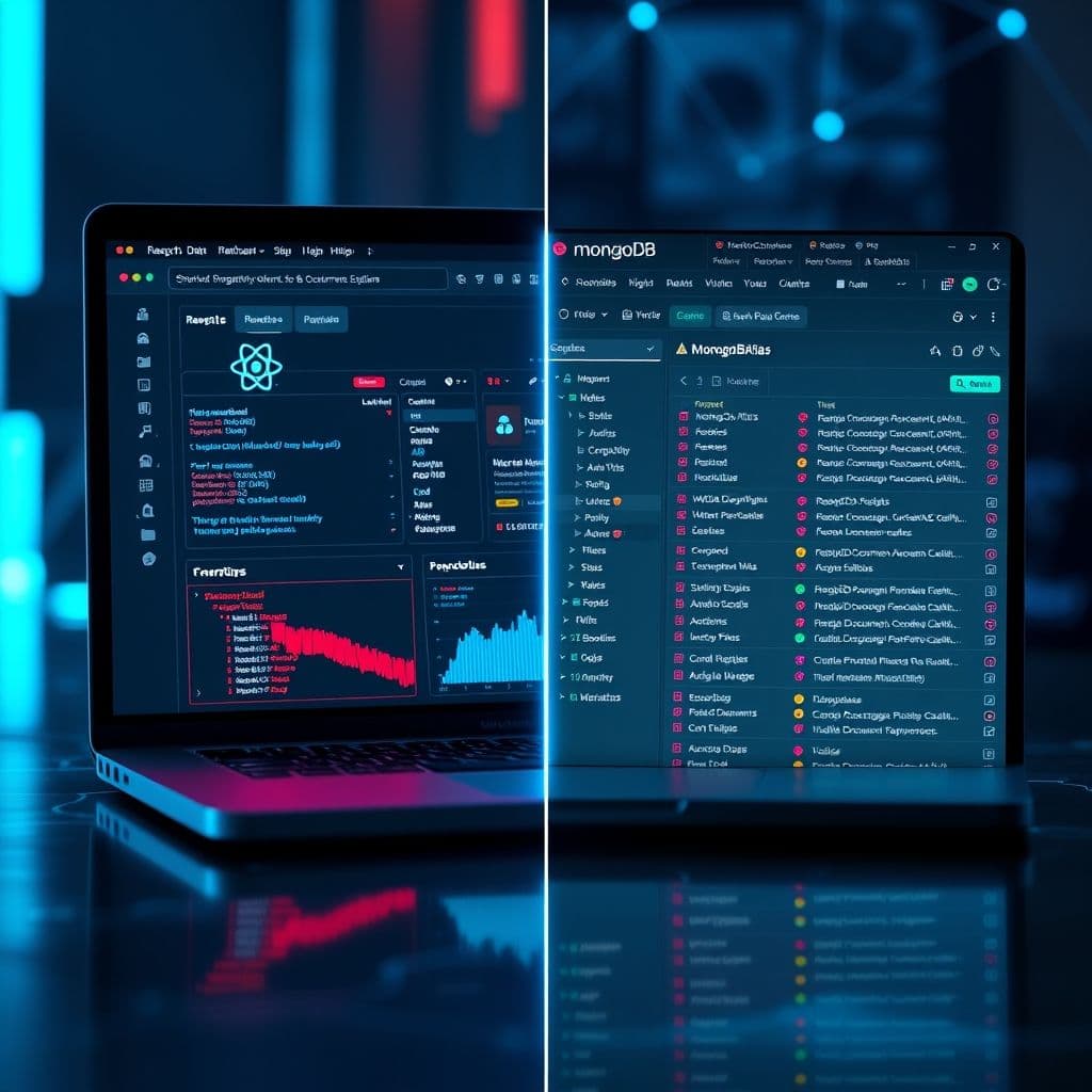 A developer connecting a front-end app to a database.