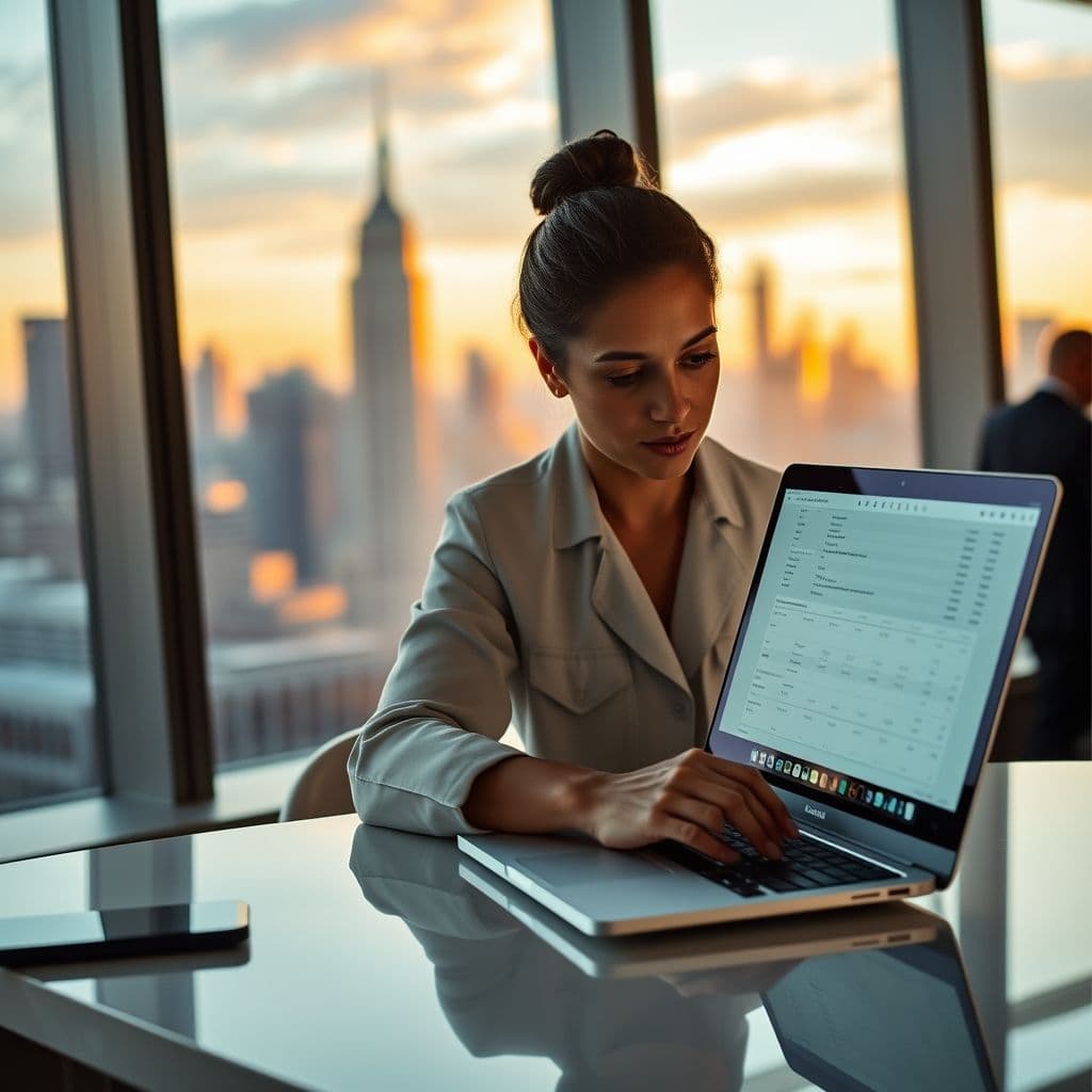 A PR professional conducting keyword research.
