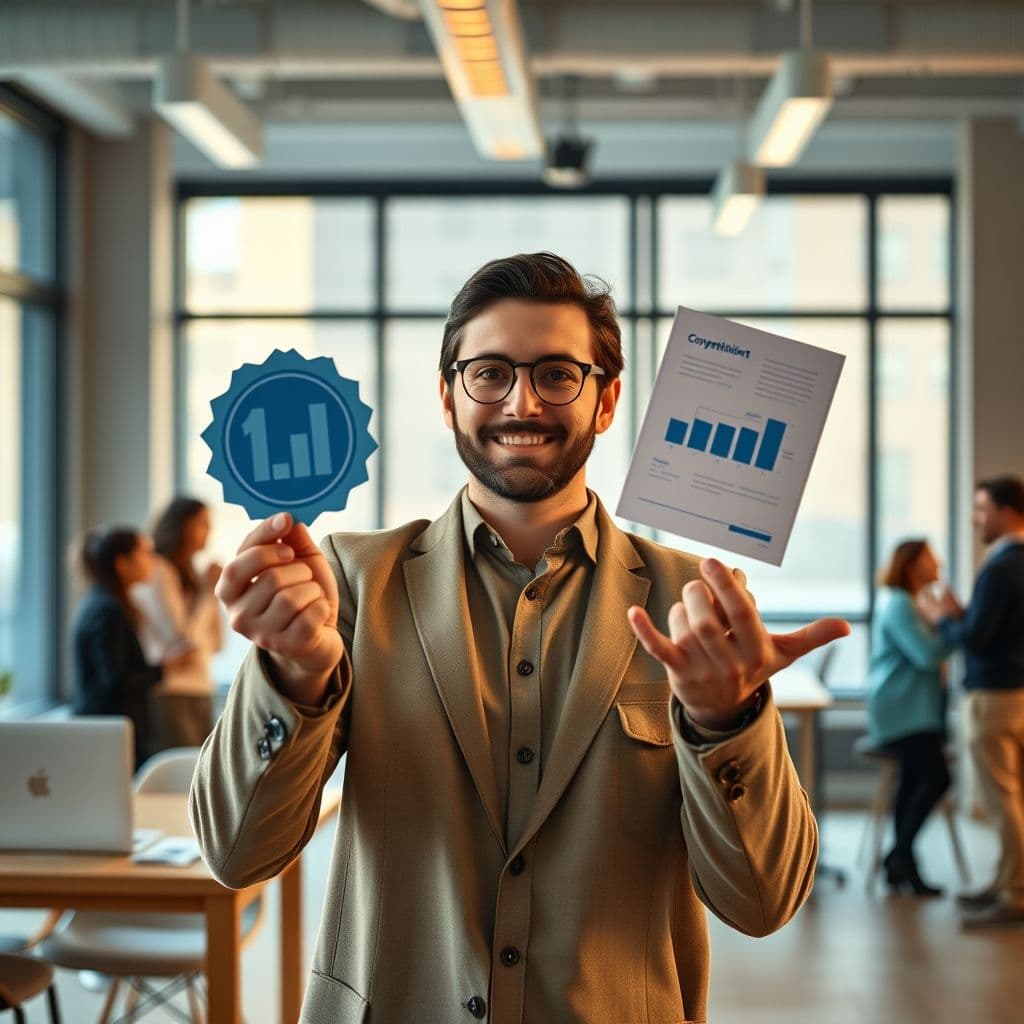 Illustration of a People Generalist managing various HR tasks.