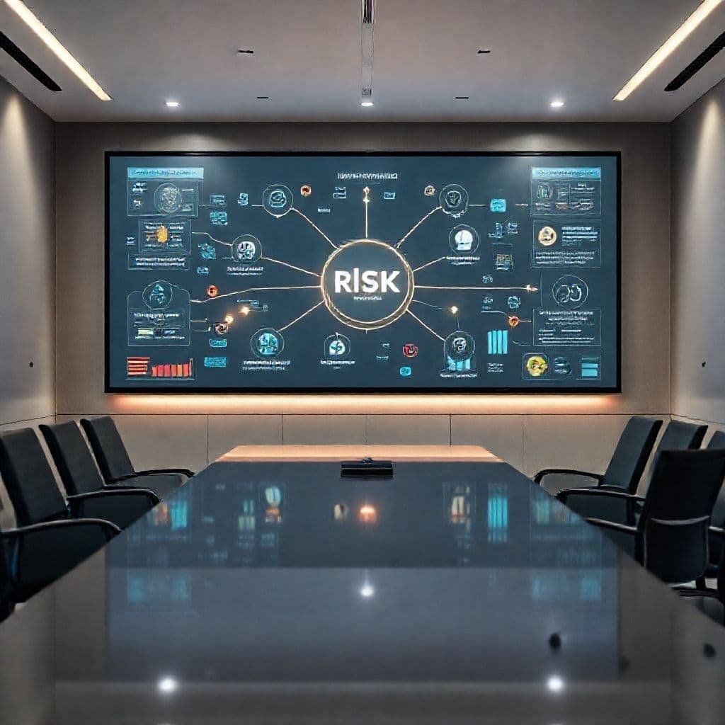 Visual representation of different risk types and their relationships