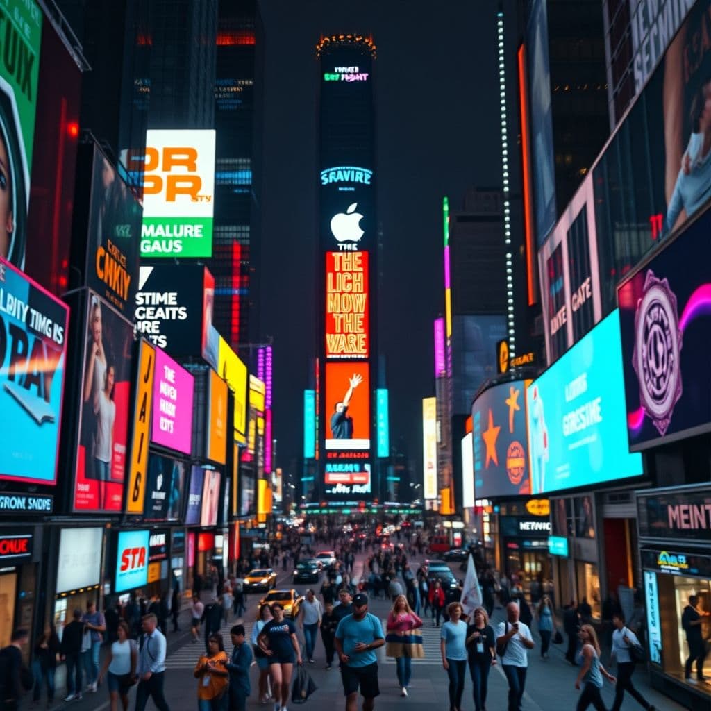 Example of visual storytelling using color and typography.