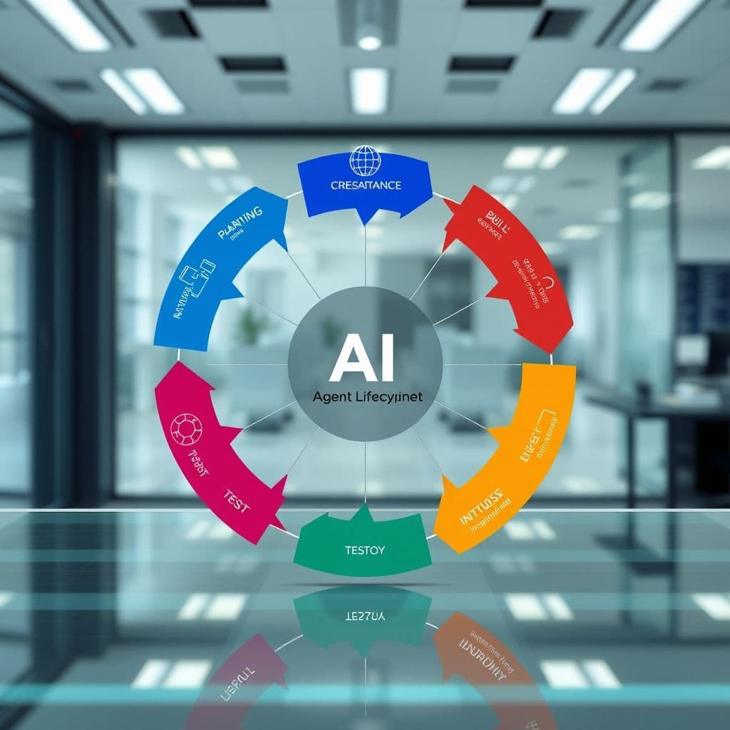 Lifecycle of no-code AI agent development