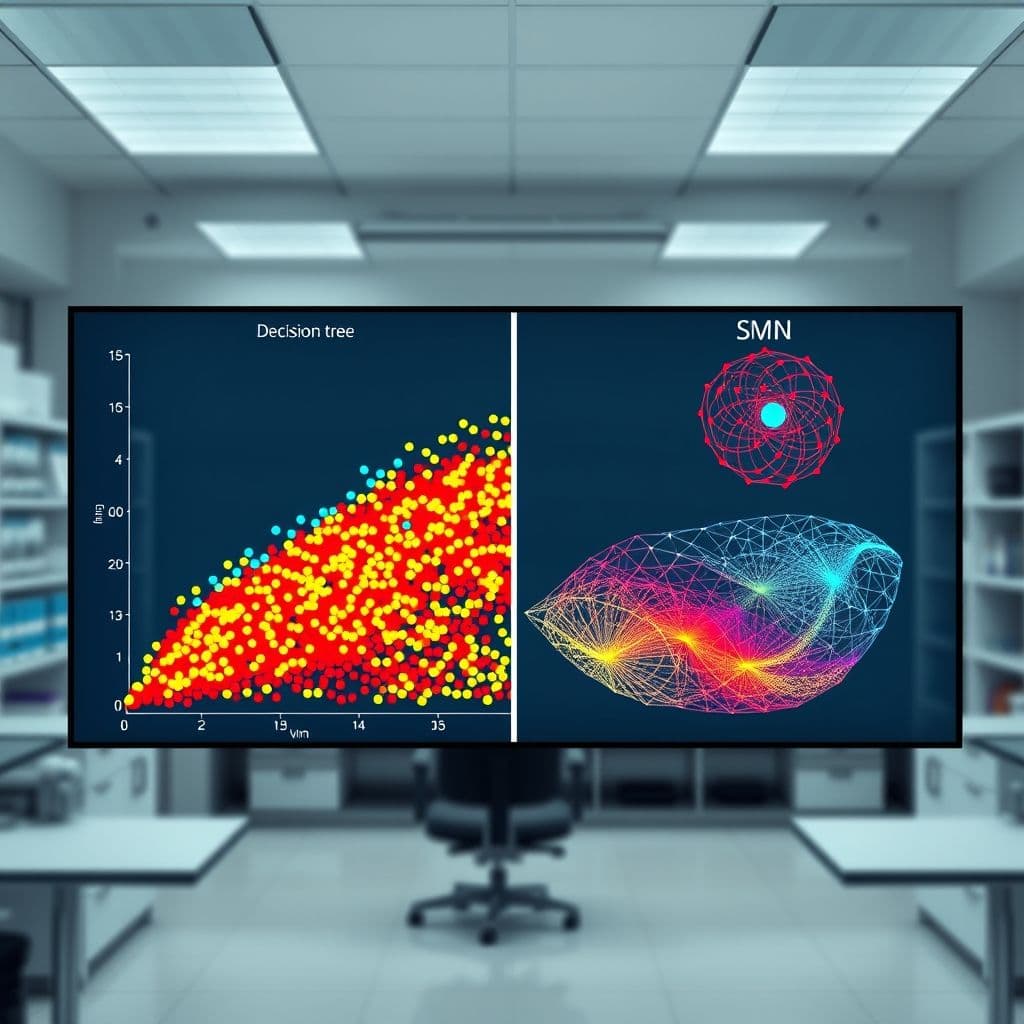 Visualization of different machine learning algorithms in action on sample datasets