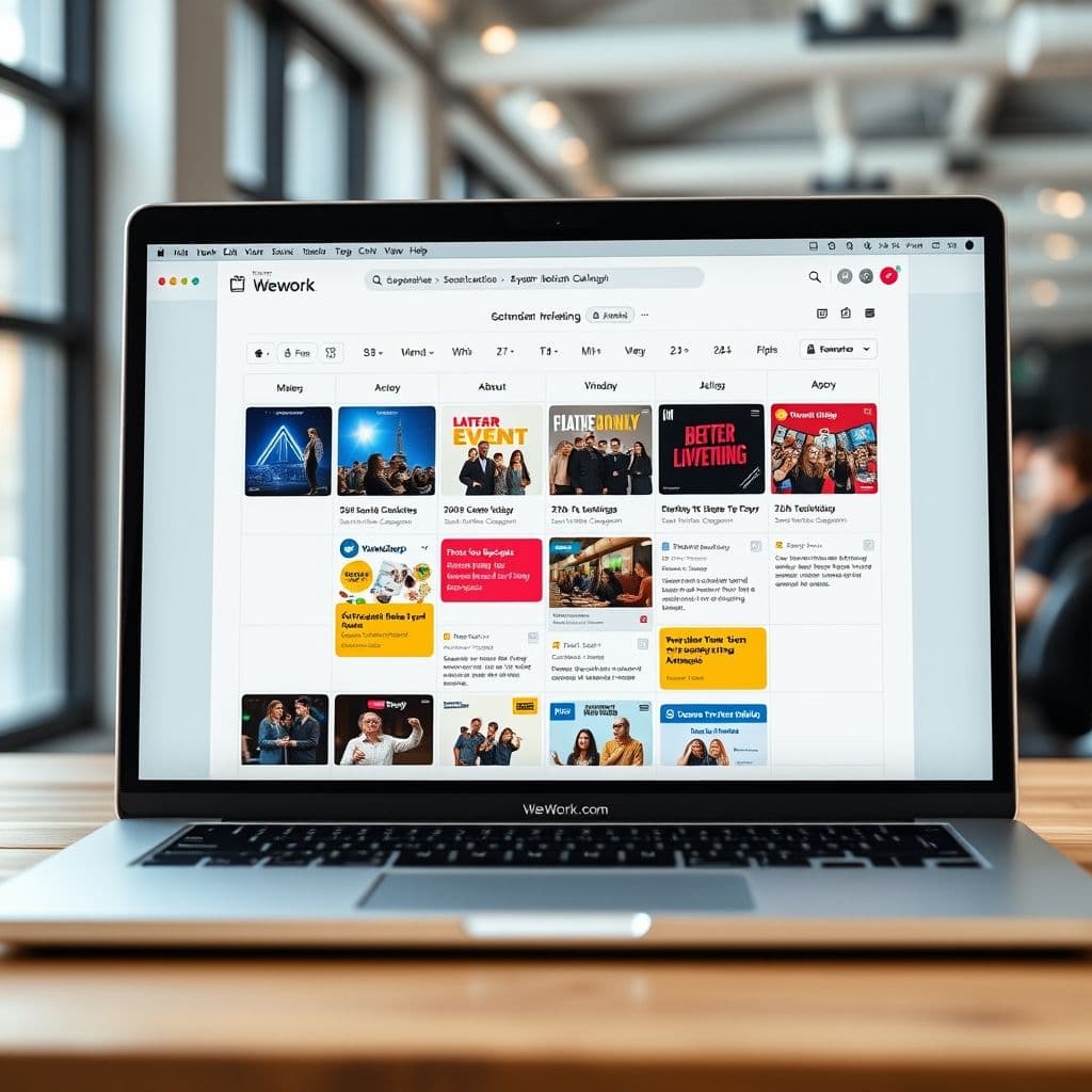 A social media marketing plan for an event with post examples.