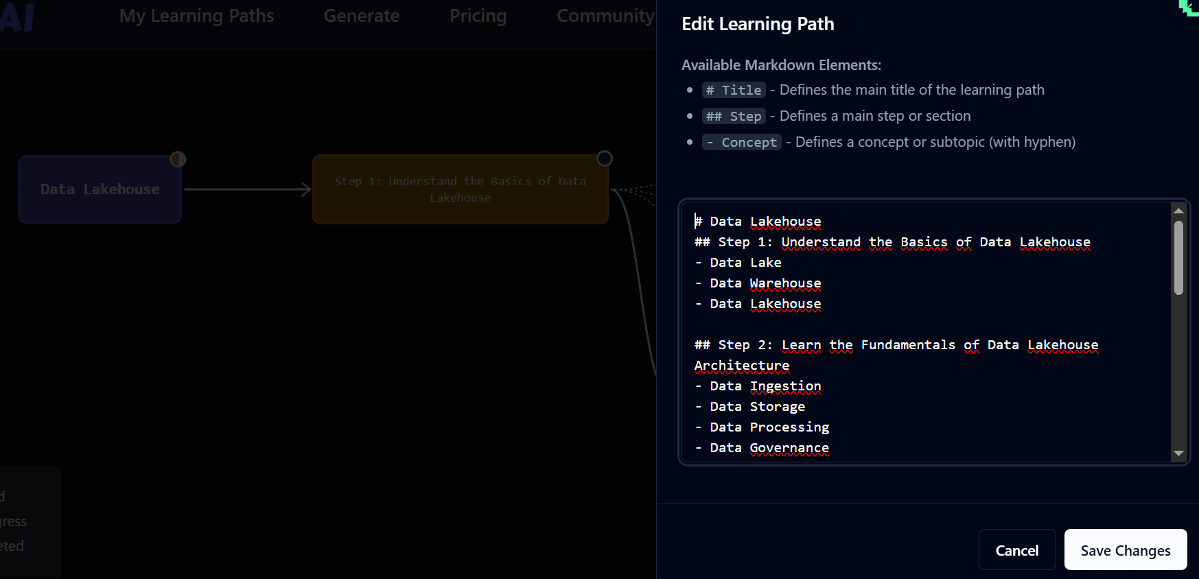 my learning paths